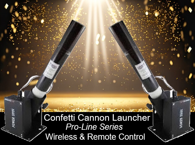 Duo Confetti Cannon Wireless Launcher Rental (Pro-Line Series)